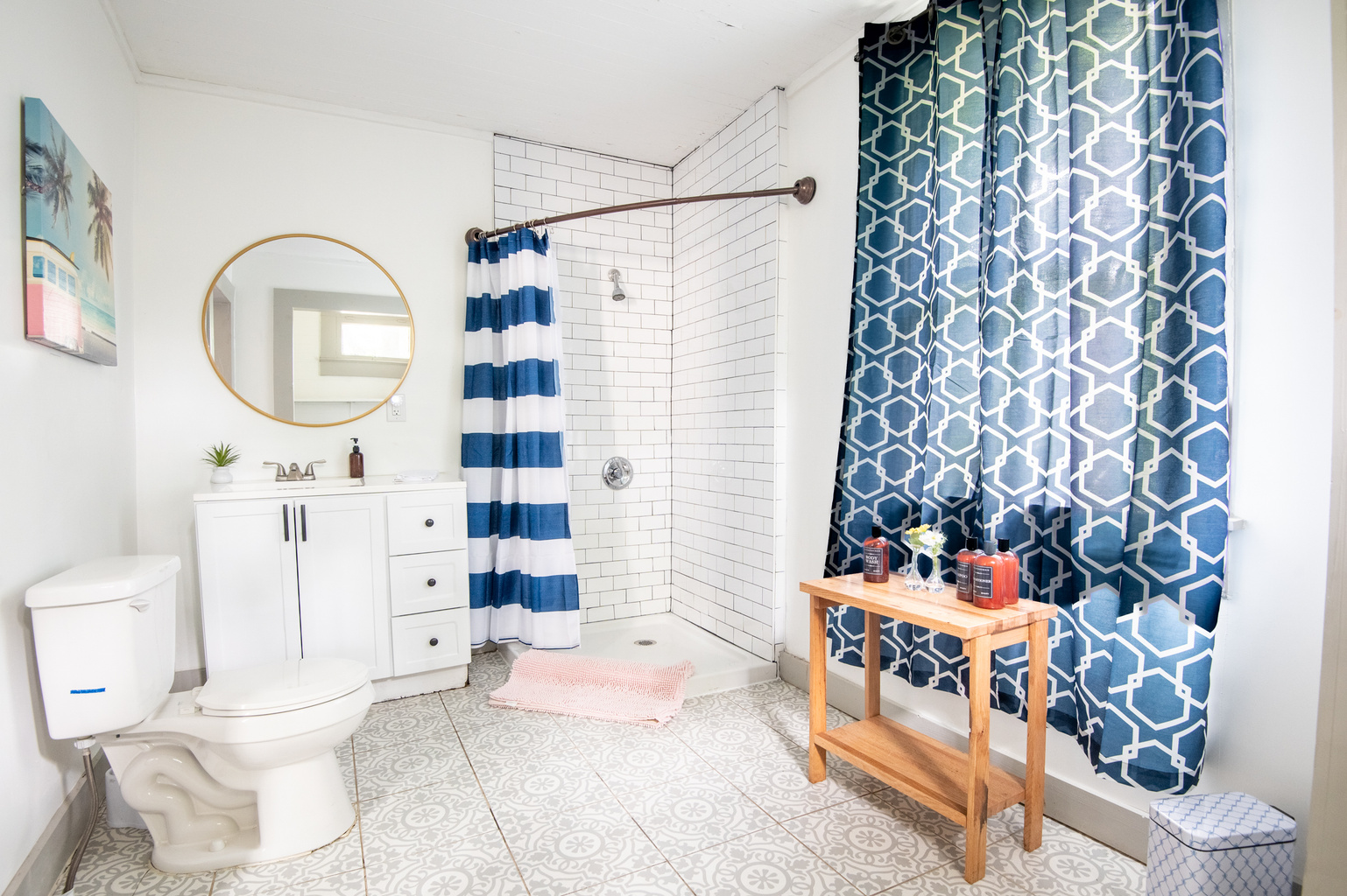 Connected to the queen bedroom, this spacious ensuite gives you plenty of room to get ready at your own pace. Fresh towels and a large walk-in shower make settling in easy.