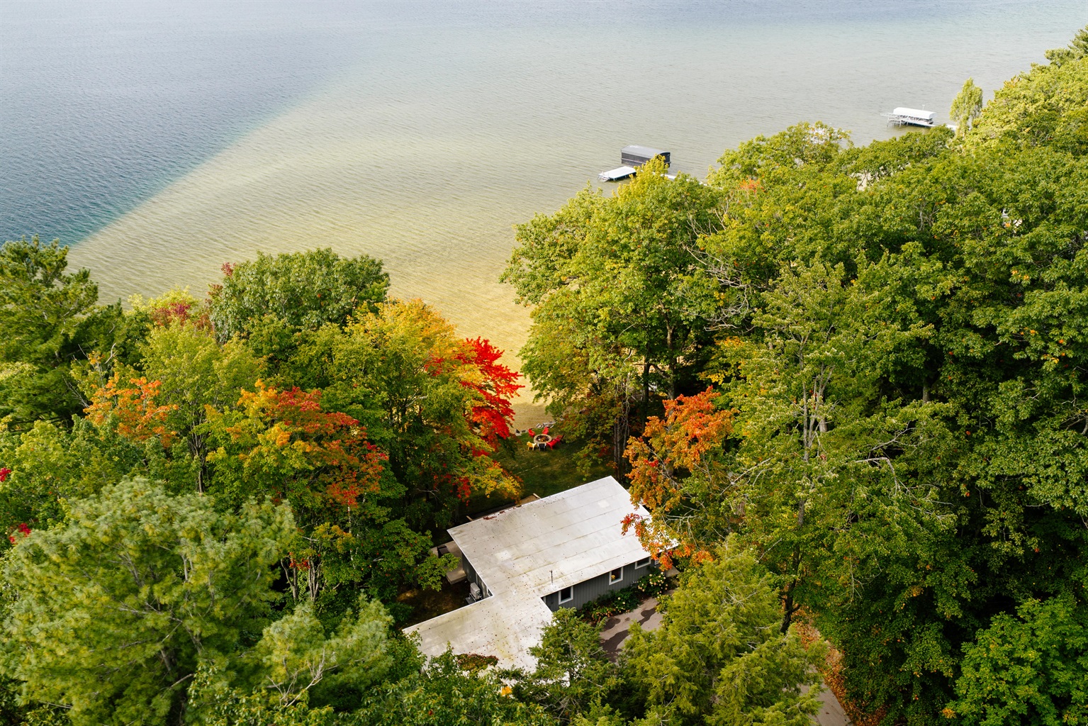 Aerial View of Long Lake