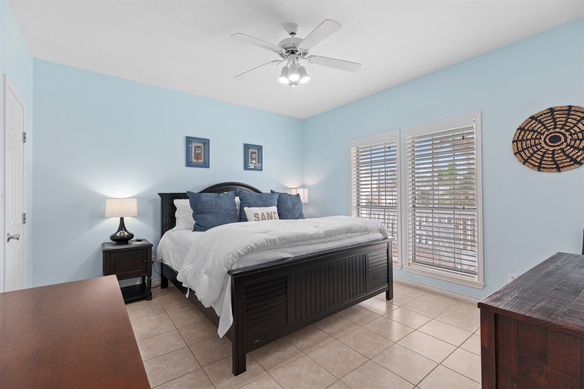 Our second bedroom, with a King bed, located on the 2nd floor.