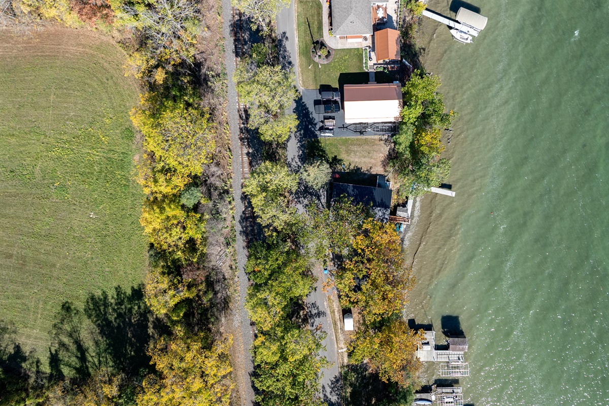 Peaceful lakefront escape with private dock access — perfect for morning coffee and sunset views over the water.