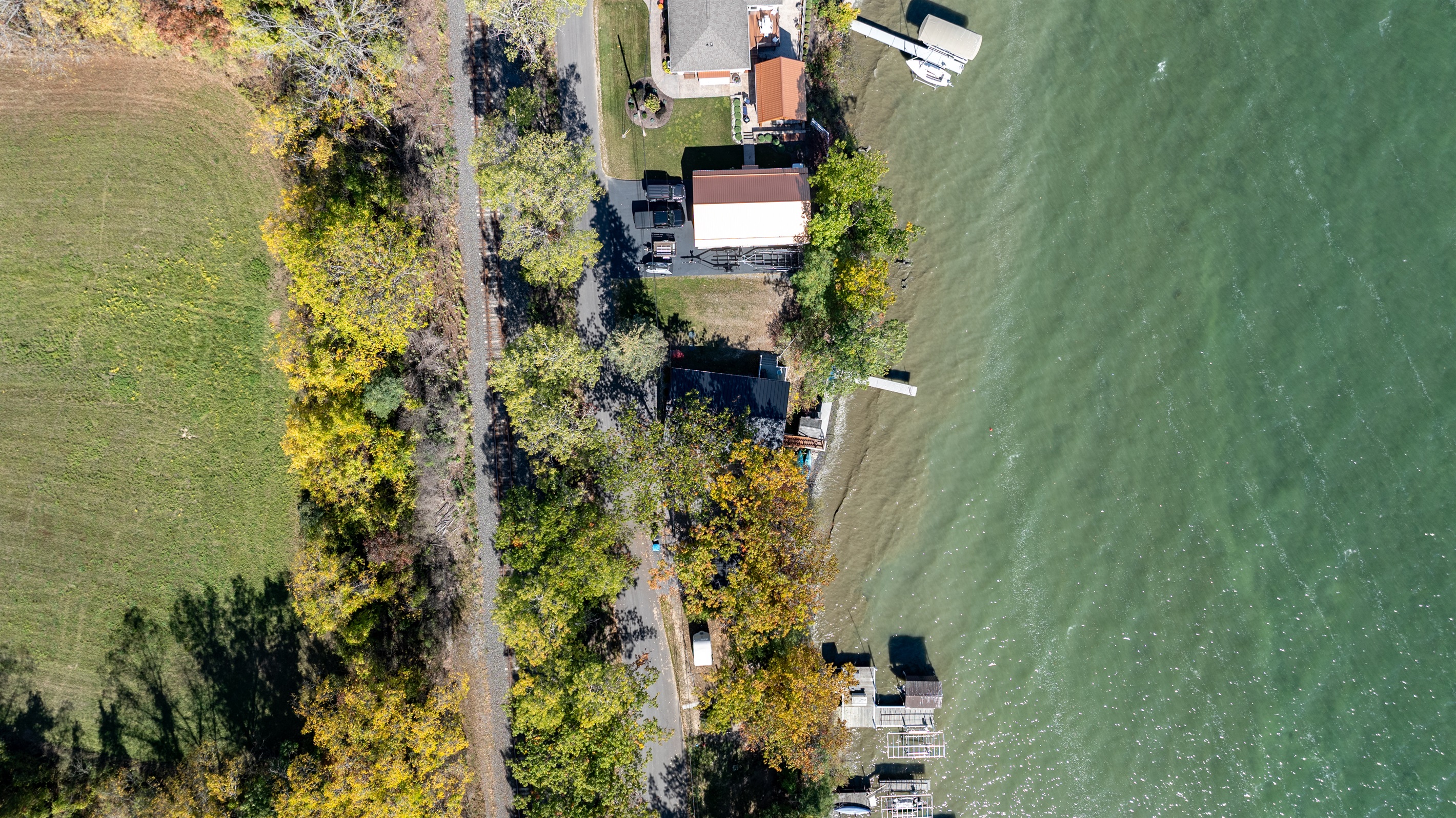 Peaceful lakefront escape with private dock access — perfect for morning coffee and sunset views over the water.