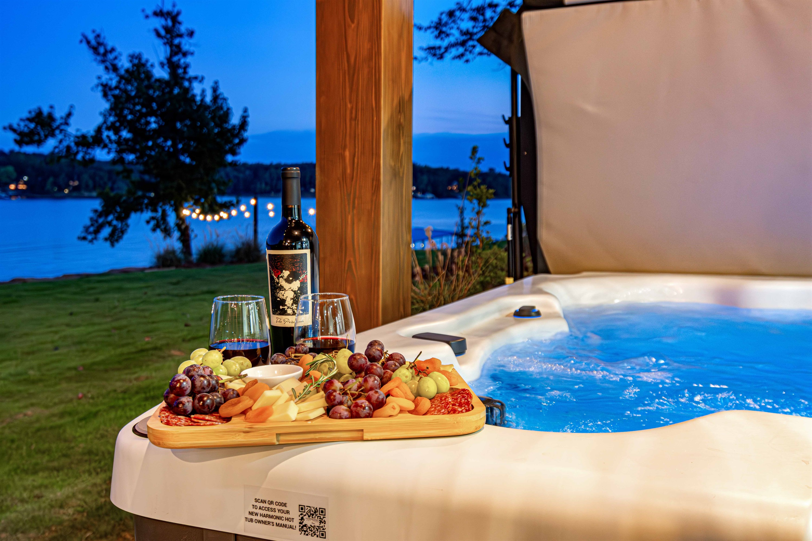 Slip into the hot tub — the day’s stress melts instantly.