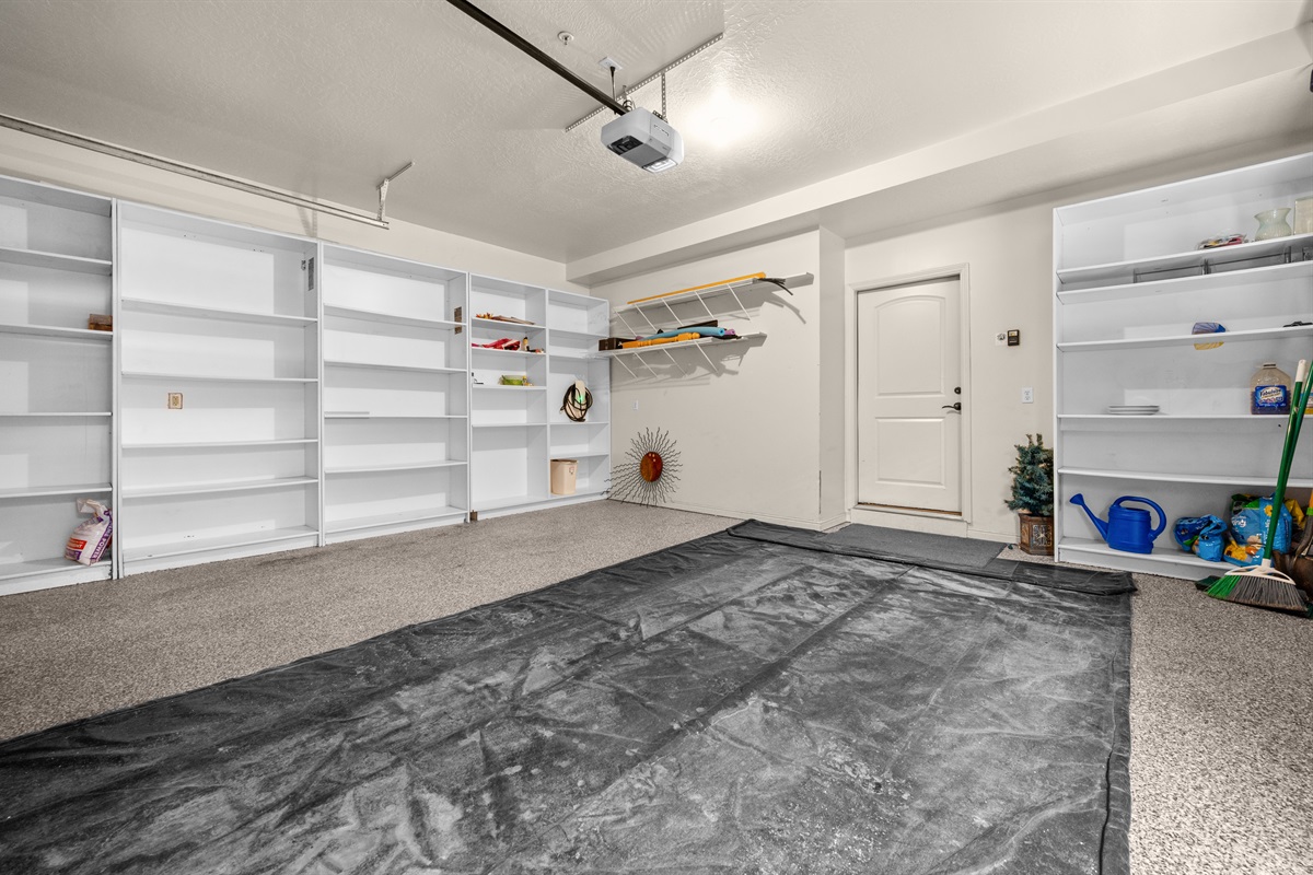 Additional garage space for convenience and storage.