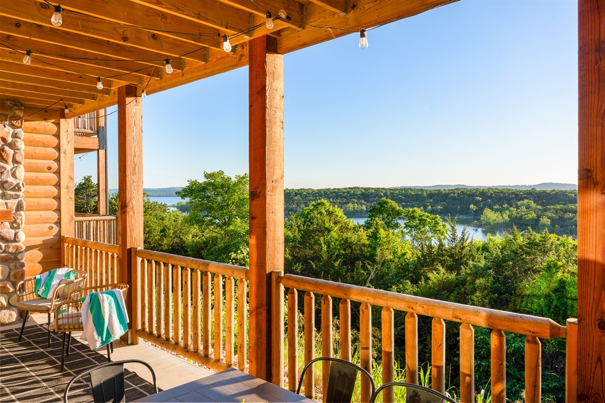 Endless lake and hill views to enjoy with your morning coffee.