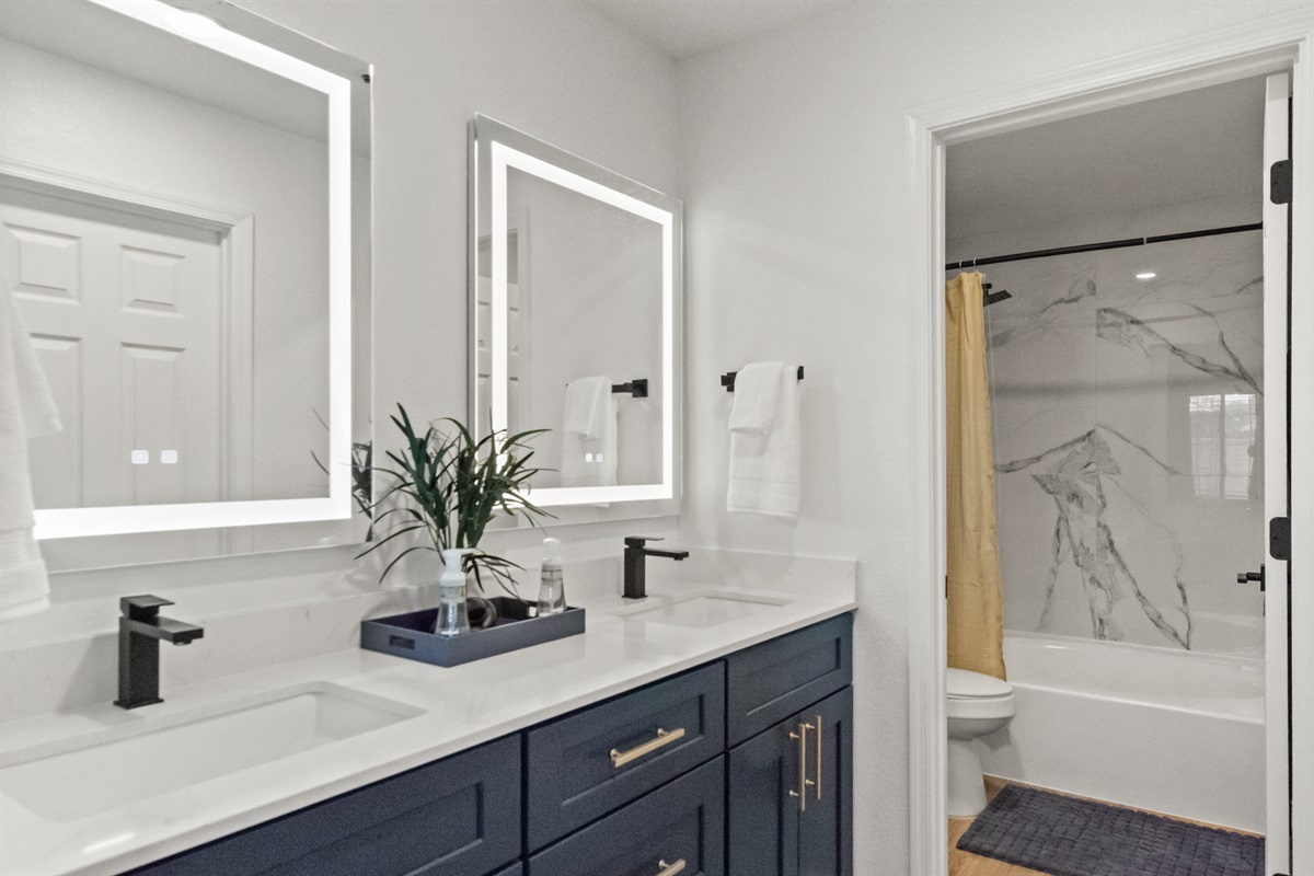 Well-appointed bathroom offering everything you need.