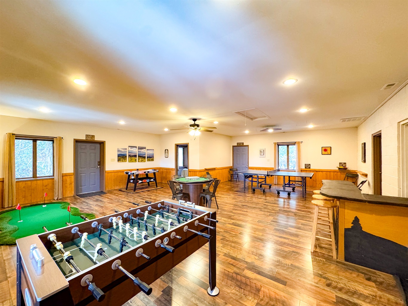 You and your family will love the 900 sq ft game room!