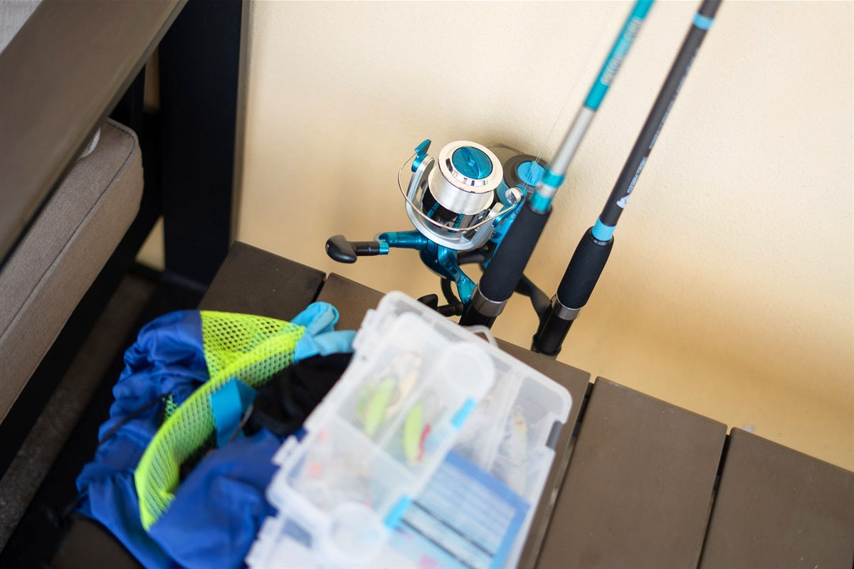 maybe fishing off the dock?