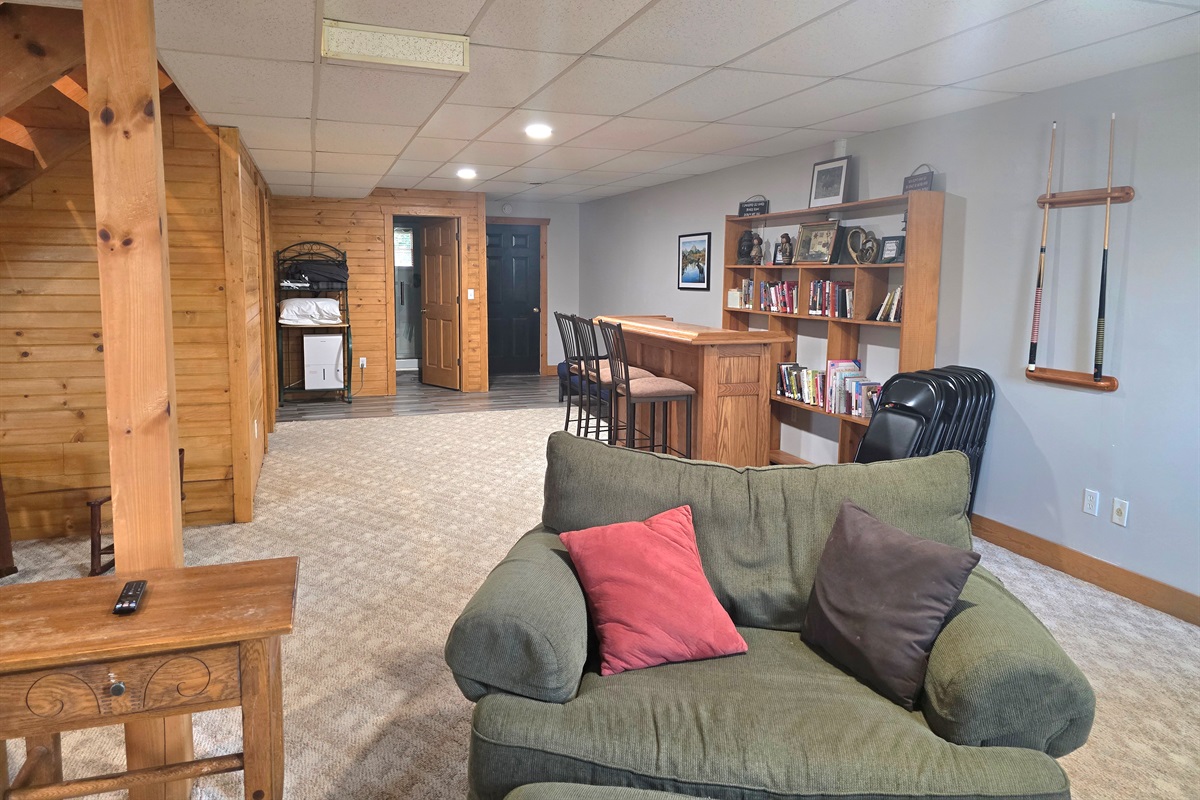 Library Area with Bar