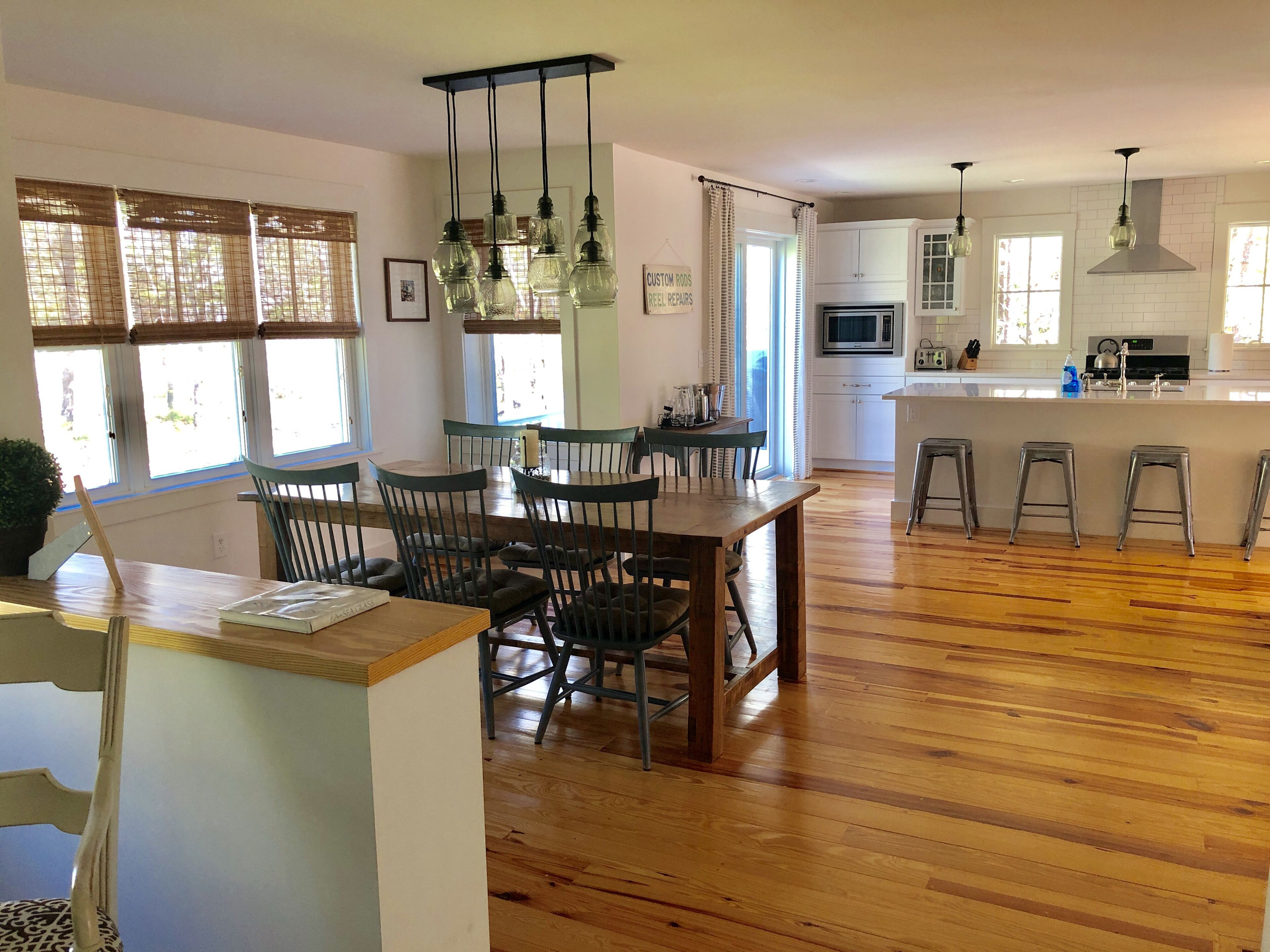 View from Living Room to Kitchen.