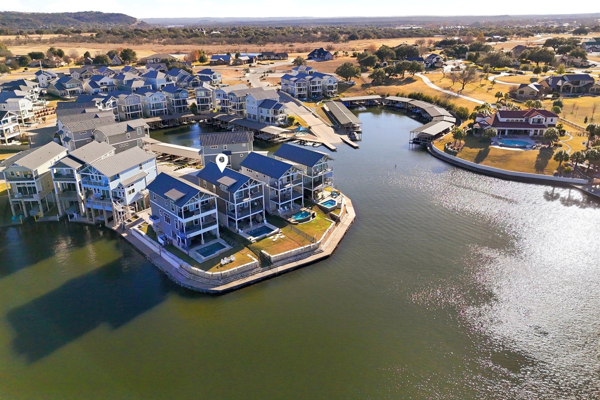 Location of home on Lake LBJ