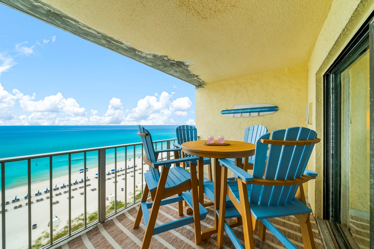 View from the balcony is unmatched!