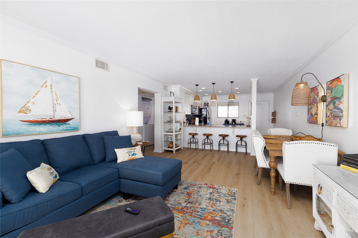 View into Beach Blessing from the balcony