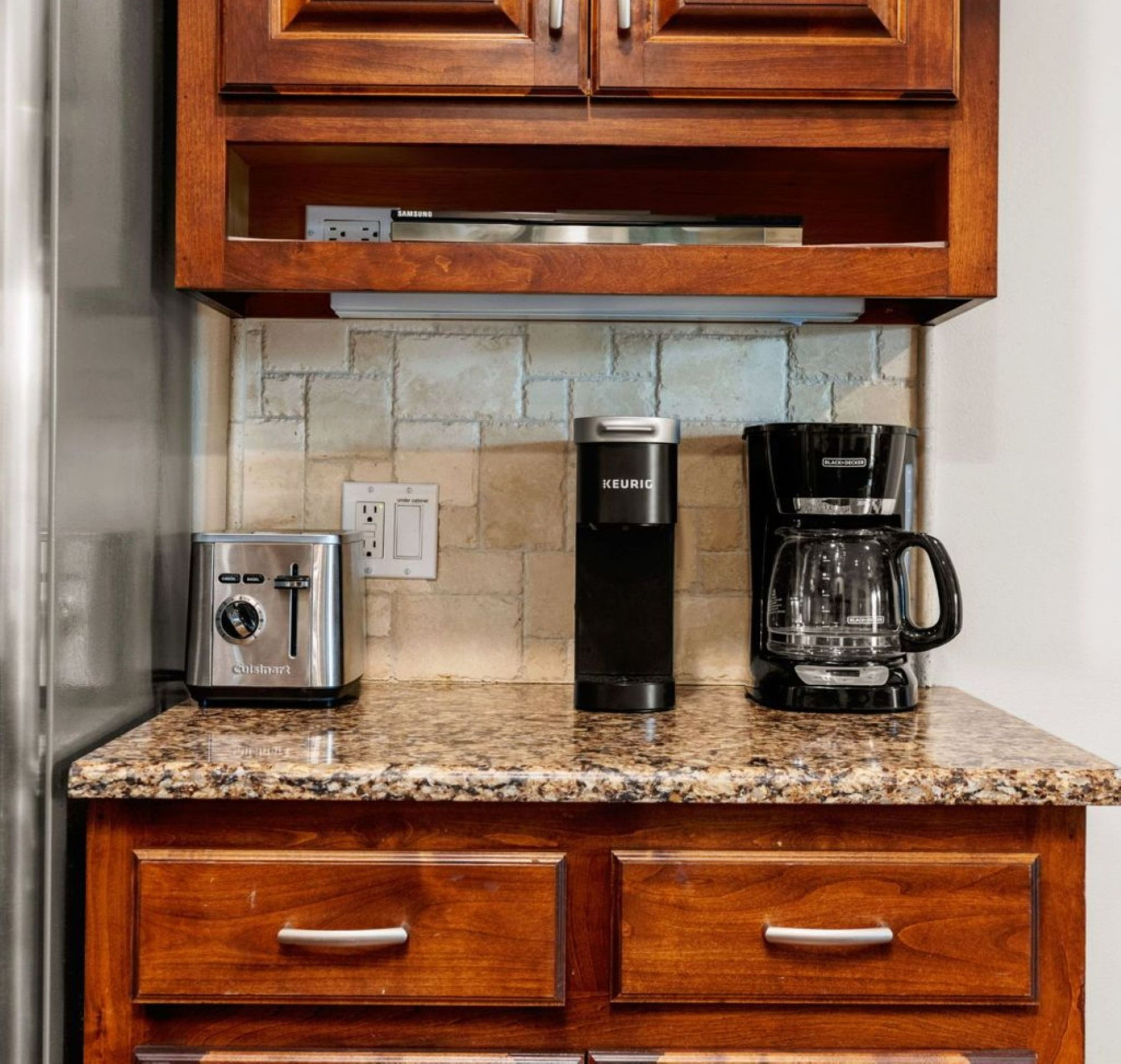 Coffee?  Keurig or auto drip available.