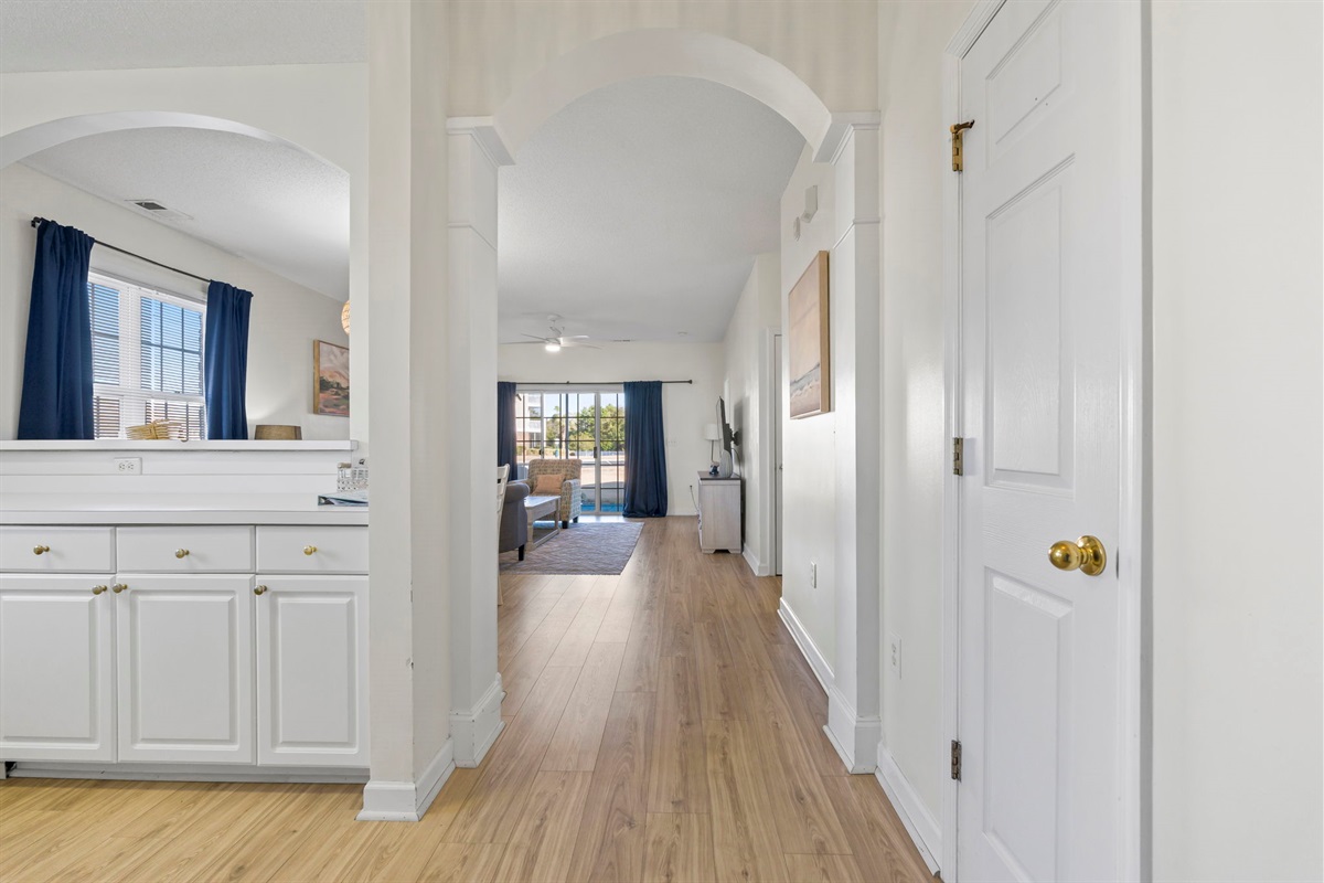 New floors throughout the property