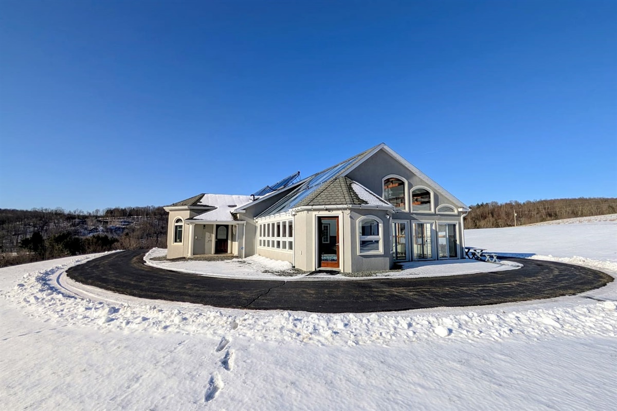Fresh sunlight after a snowfall