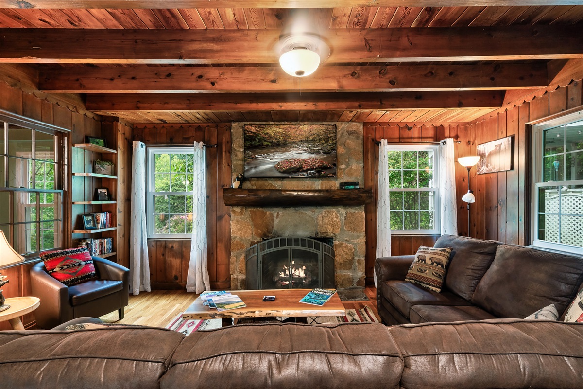 Where the flicker of flames meets the comforts of home.