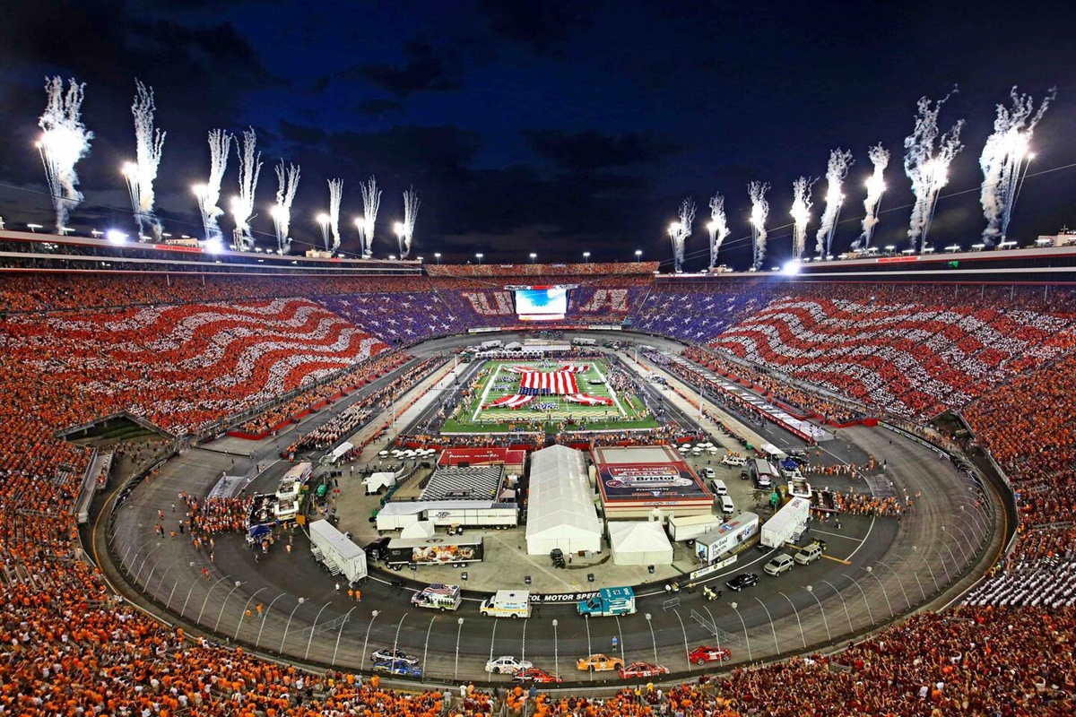 This photo was taken during the historic Virginia Tech/Tennessee football game at Bristol Motor Speedway. It broke college football attendance records!