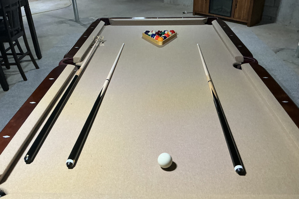 Full size pool table