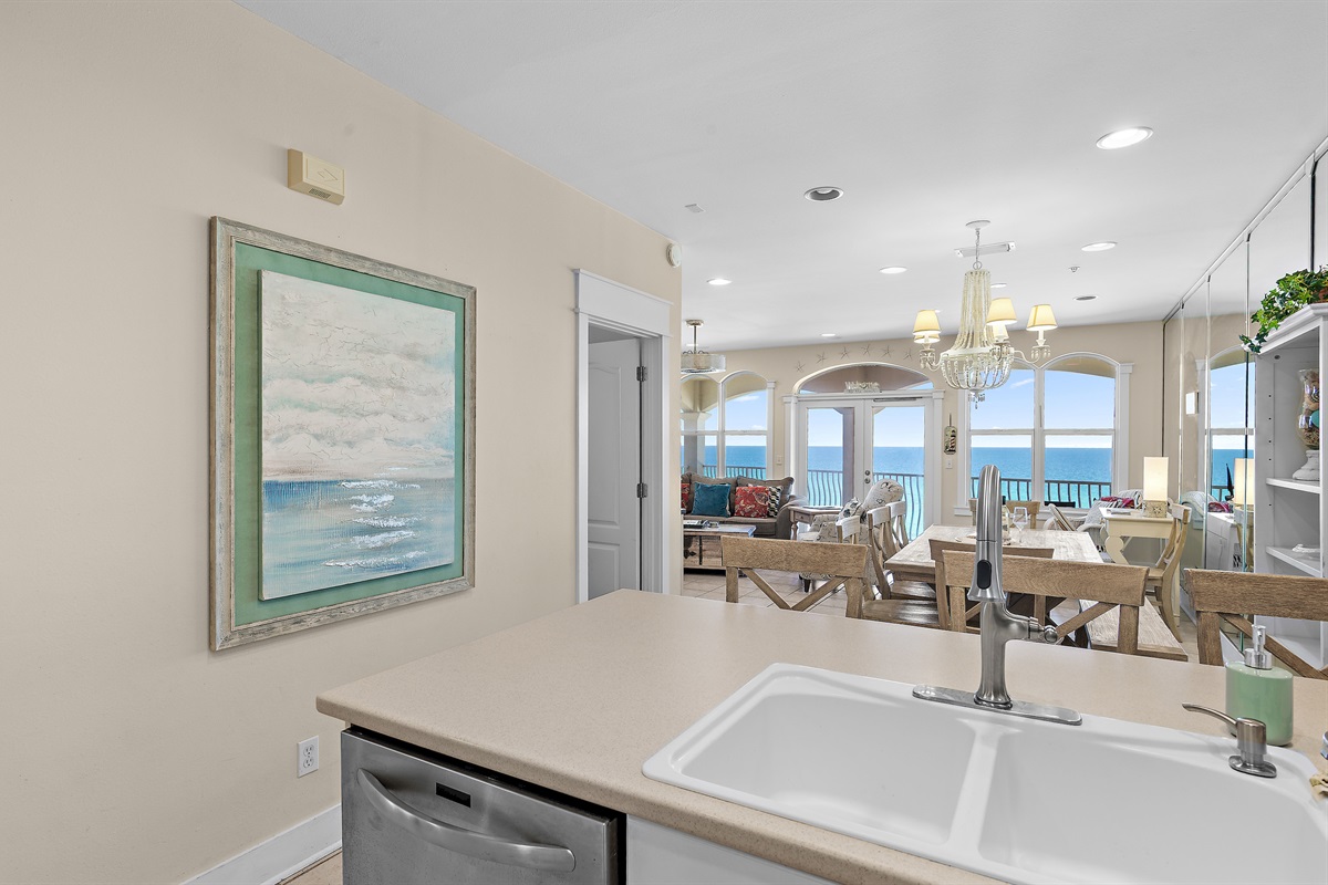 Kitchen Views of the Gulf of Mexico