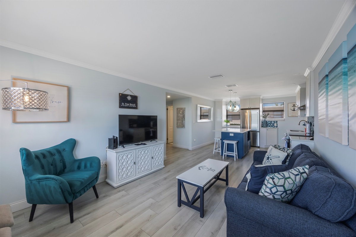 Smart TV's in Living room and both bedrooms