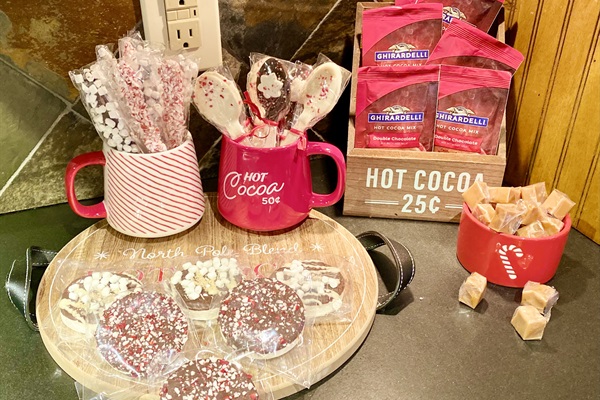 Santa will love the cookies and hot chocolate.