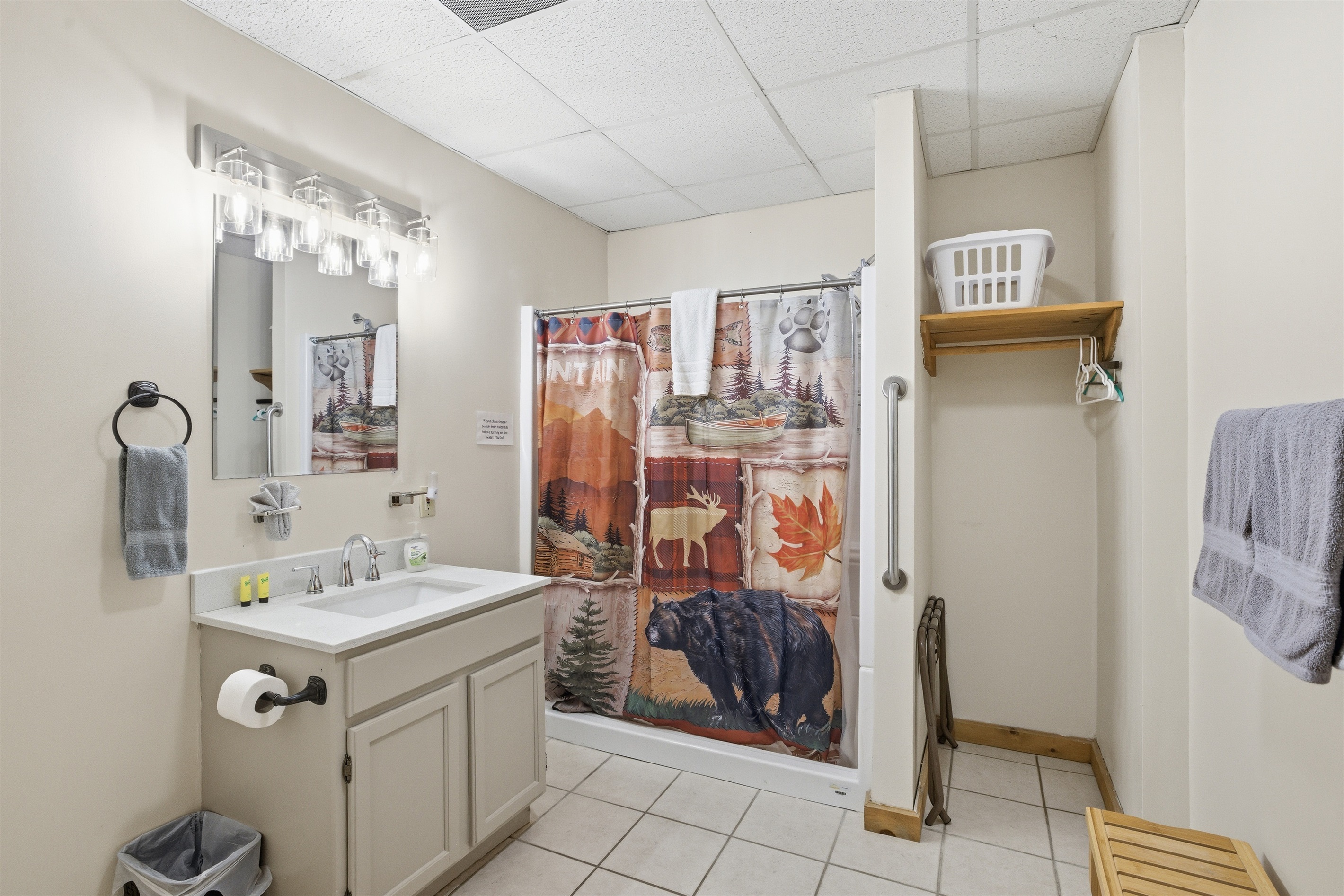 Full Bathroom #3 -Walk-in Shower with a seat