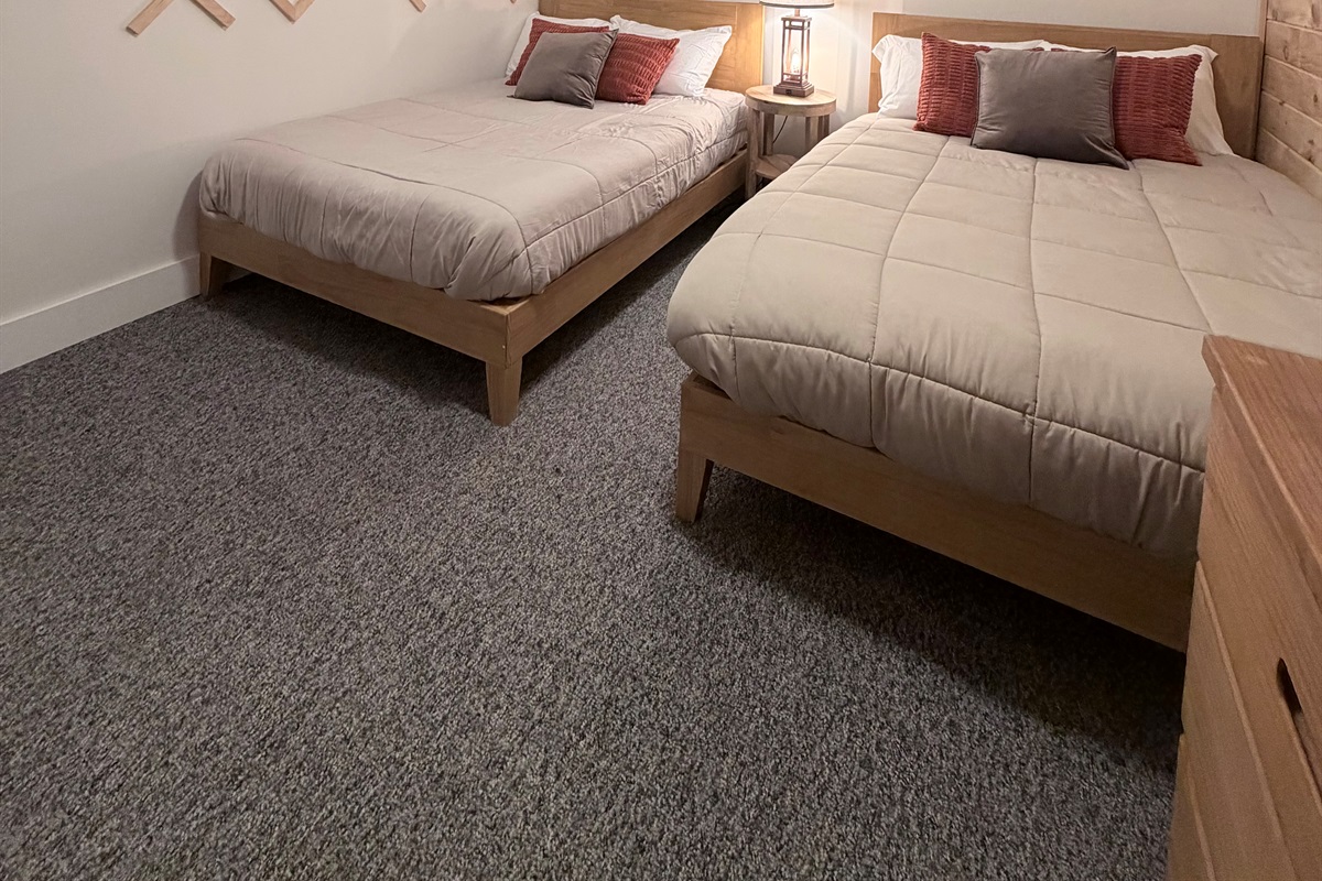 Enough space for individuals or two guests per bed