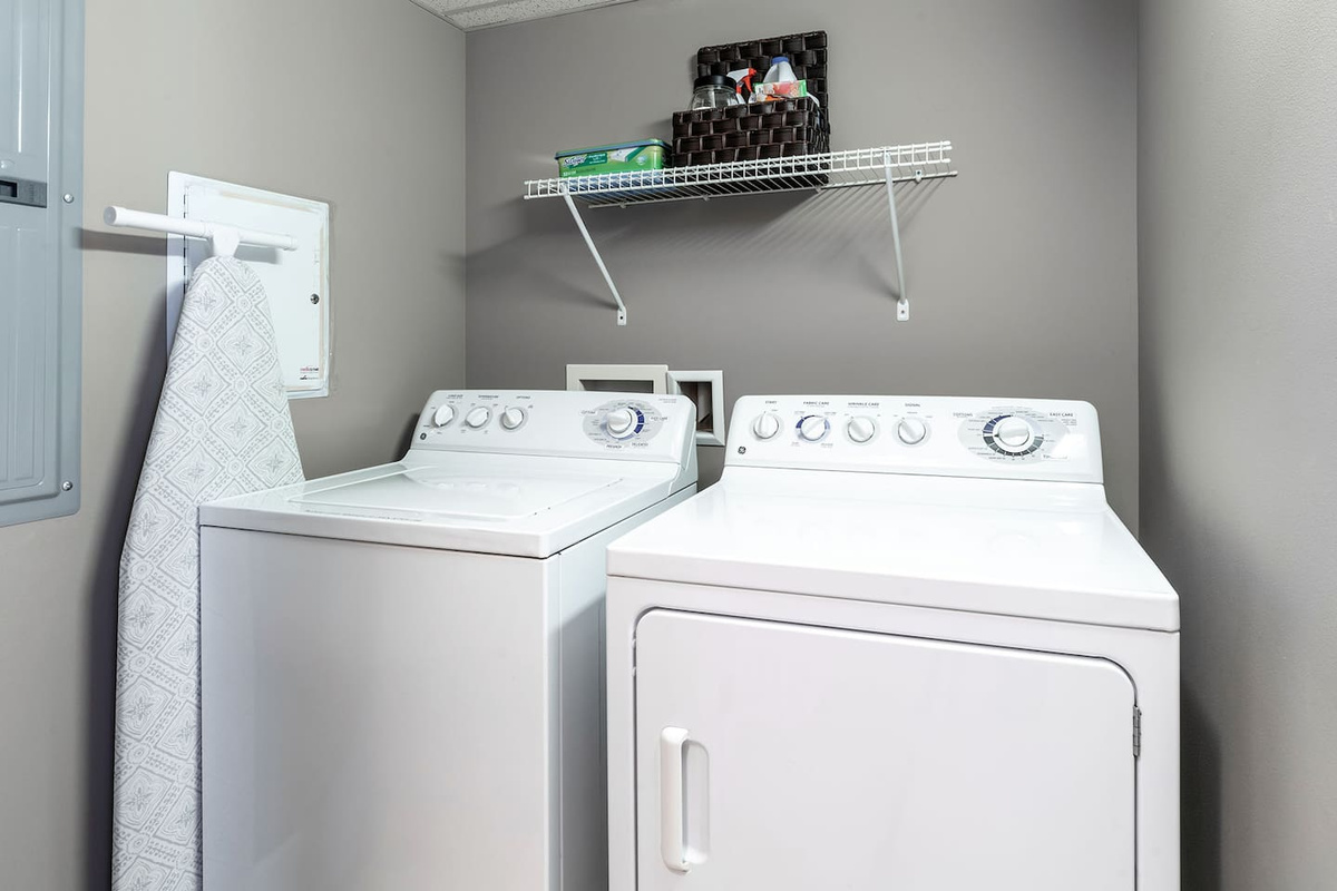 In unit full size washer/dryer