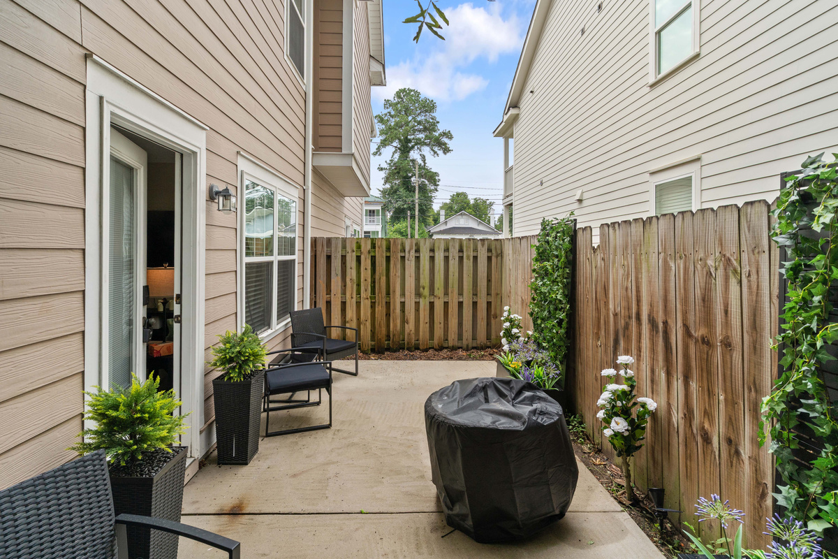 Fully Fenced In Private Patio