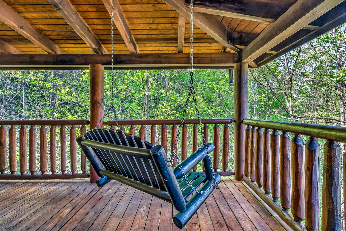 Our favorite place to swing our worries away.  So peaceful, so serene.