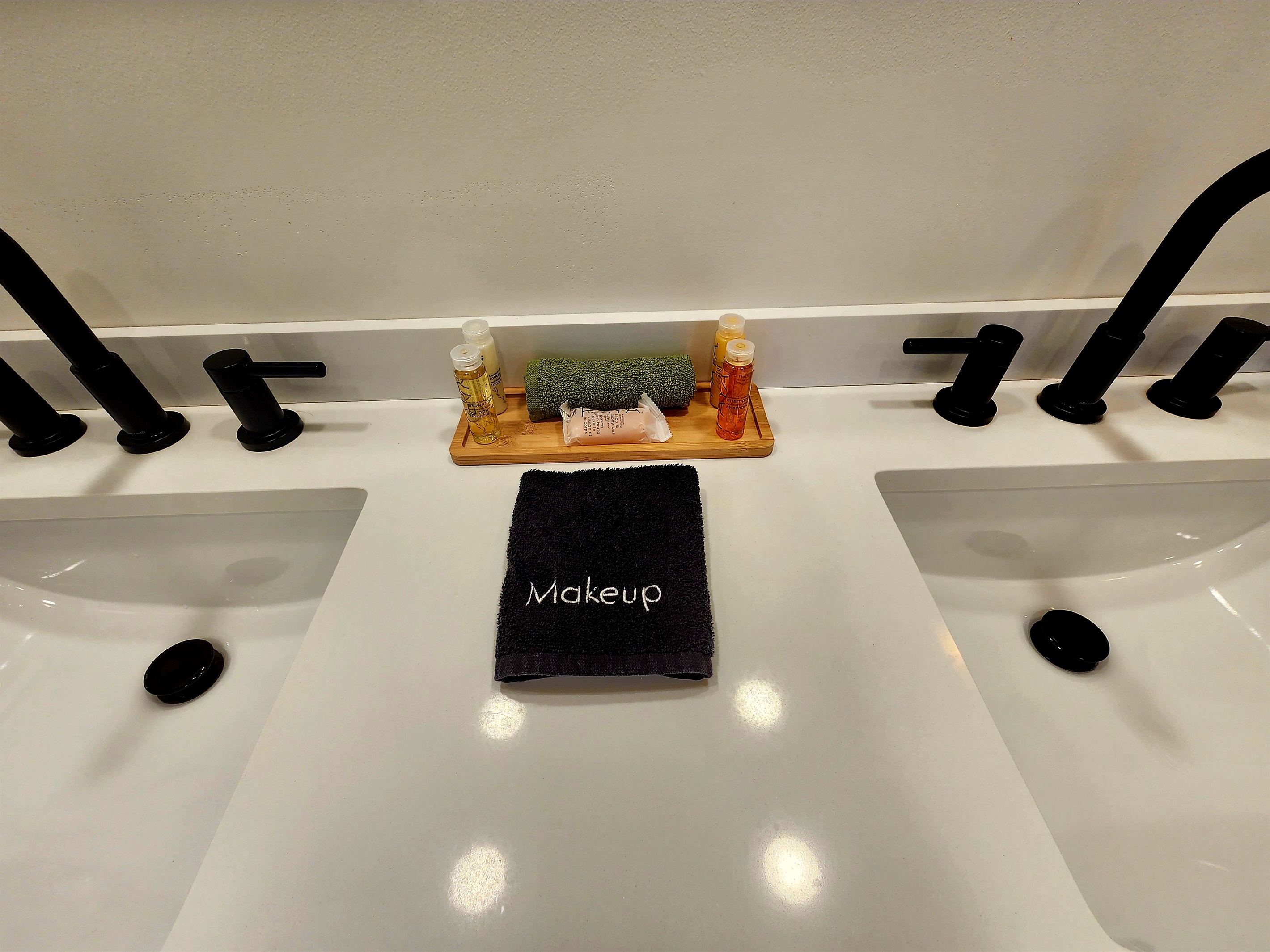 Bathroom essentials included