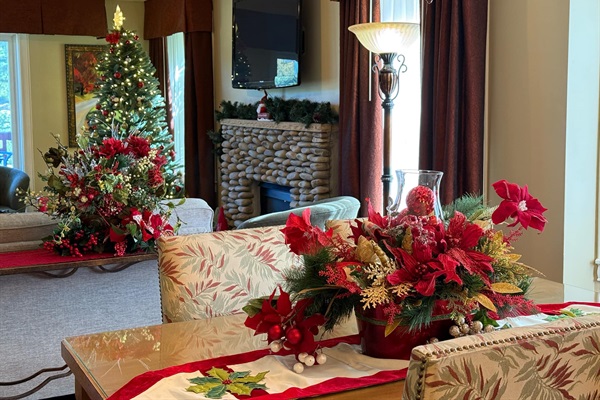 Enjoy the beauty of the season in our home from November to mid-January.