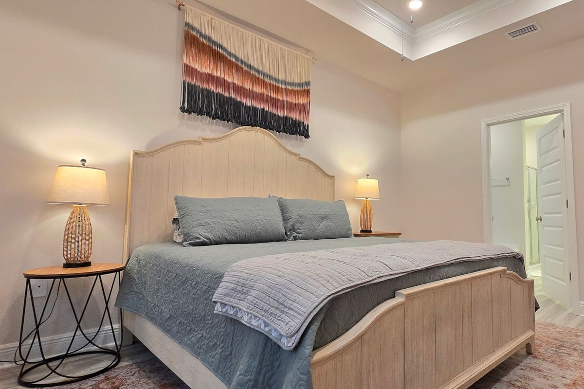 Relax in the large comfort of this Master King Suite