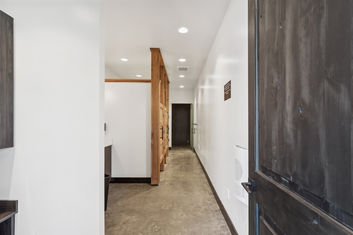 Modern clubhouse locker room designed for comfort and convenience