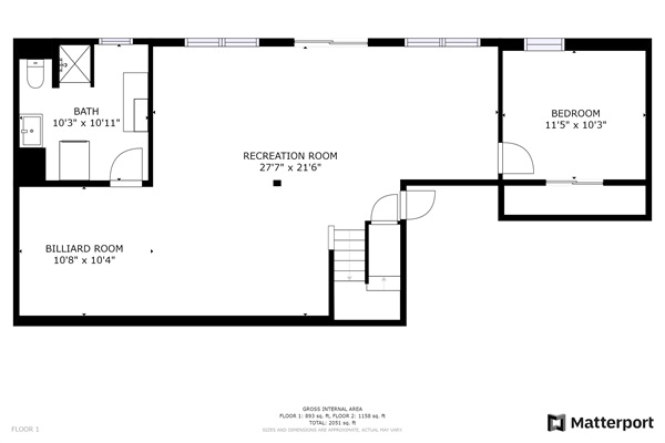 Lower Level Floor Plan