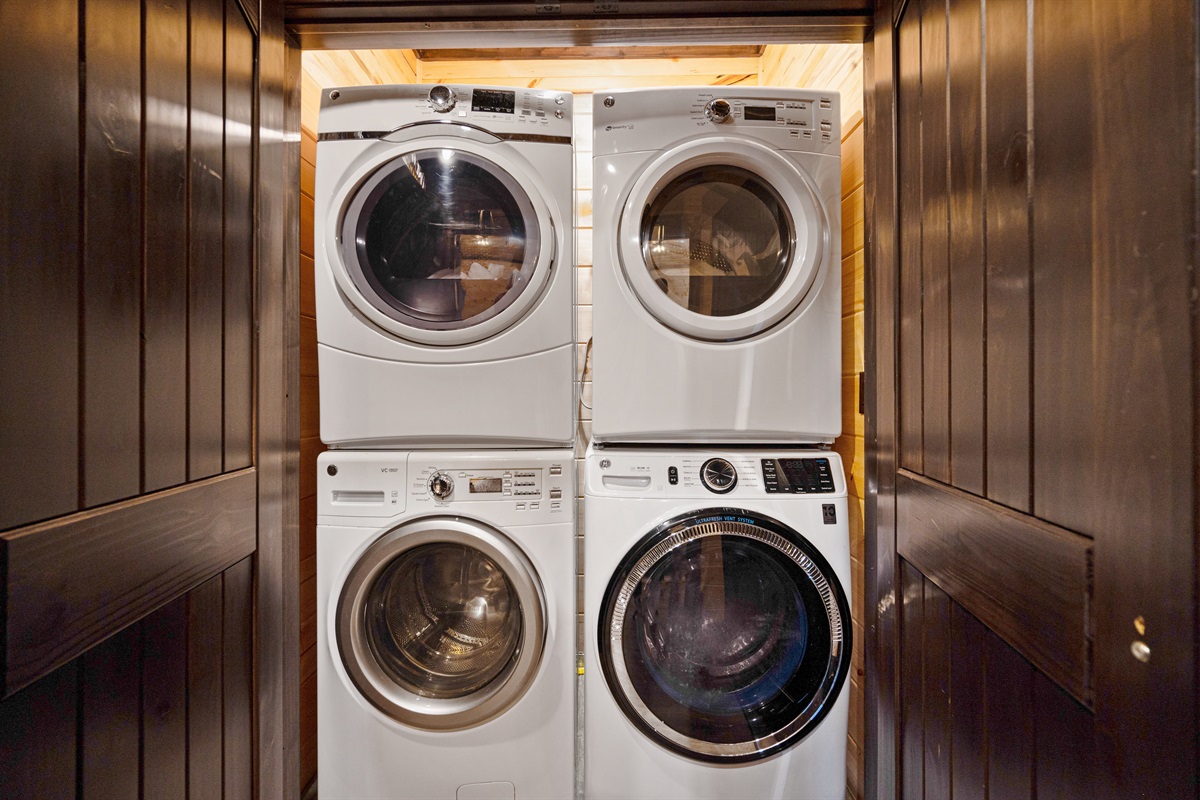 Laundry closet on the second floor for a total of FOUR washing machines and FOUR dryers.