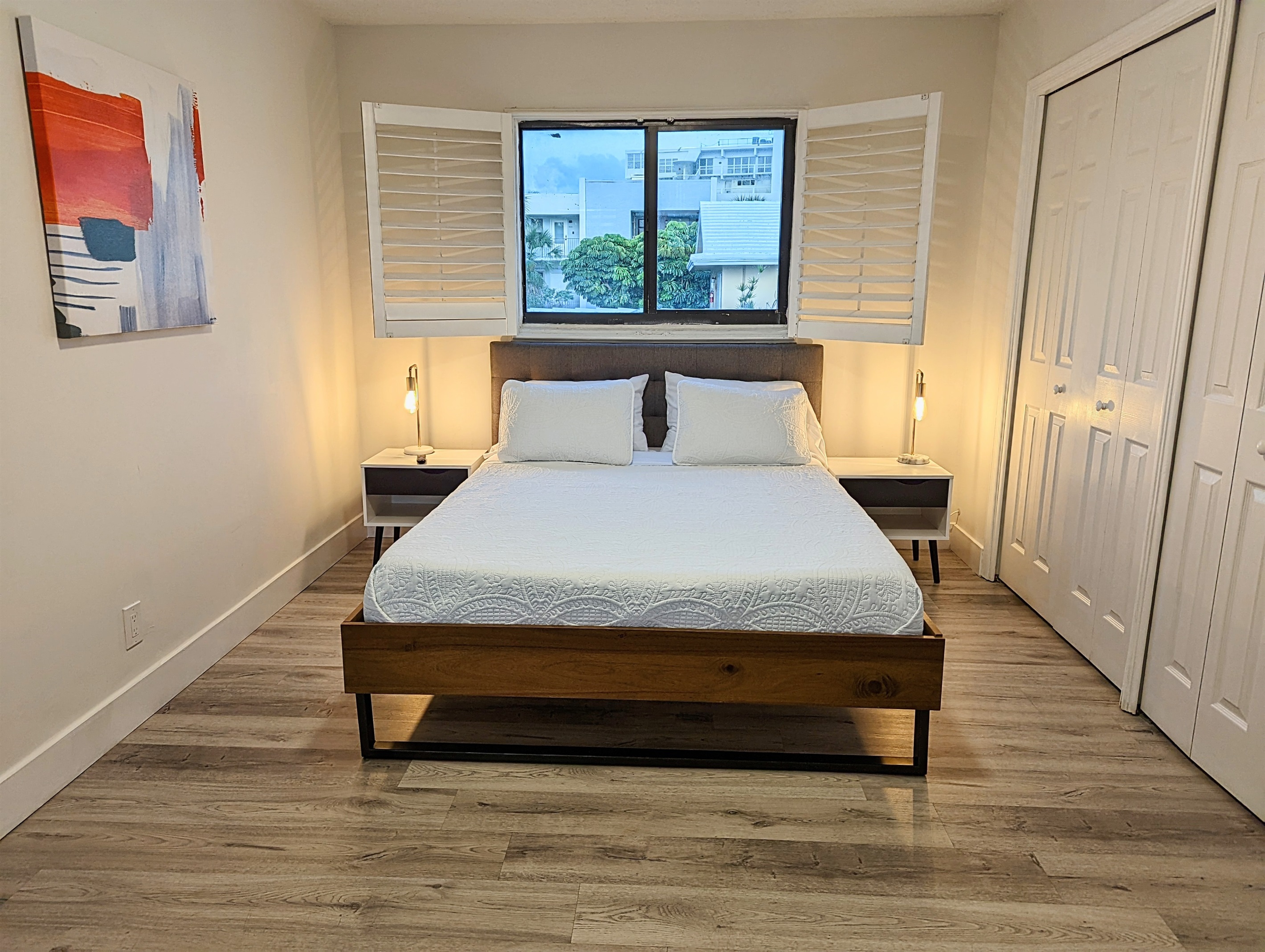 Welcome to your beautiful and bright primary bedroom.
