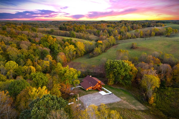 Soak in the sweeping views of rolling hills and surrounding woods