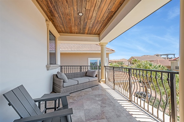 3rd floor master bedroom private balcony