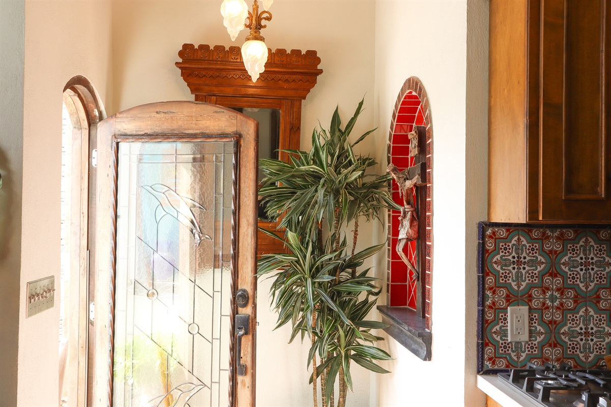Downstairs entry door to the downstairs Master Bedroom