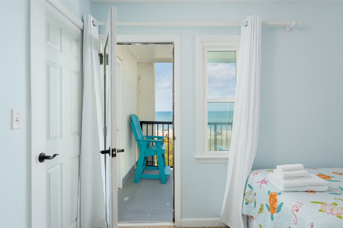 Bedroom 3 features direct balcony access!