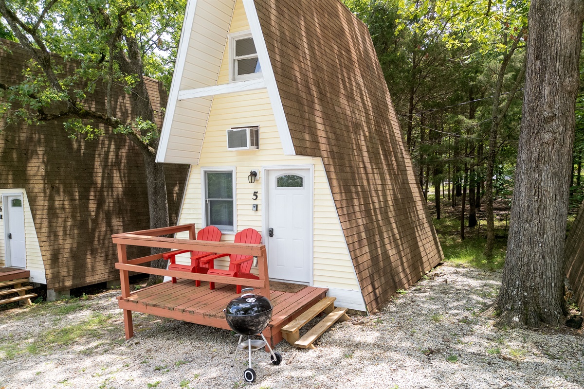 Charcoal Grill at each cabin