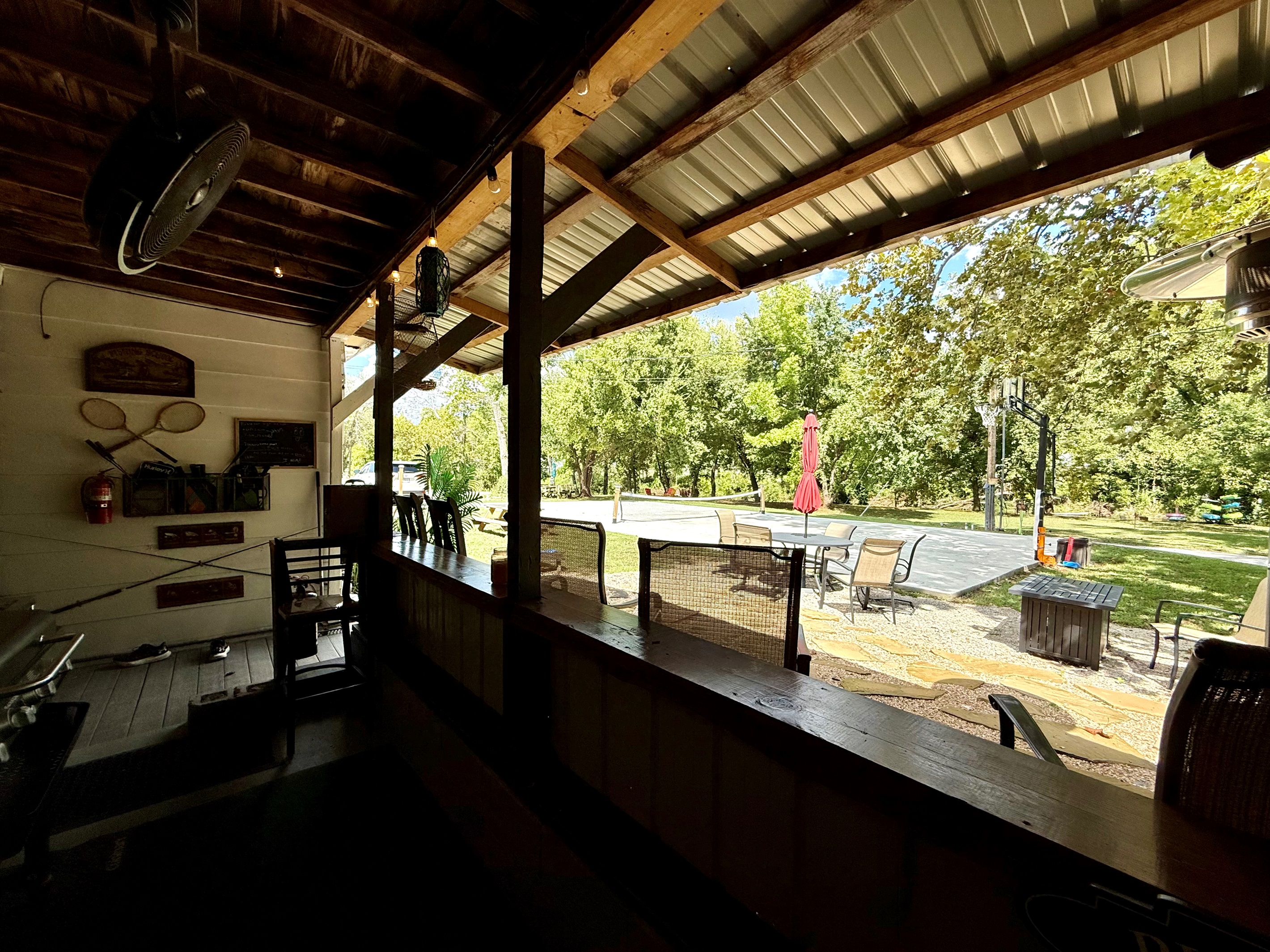 Enjoy the view while you grill.