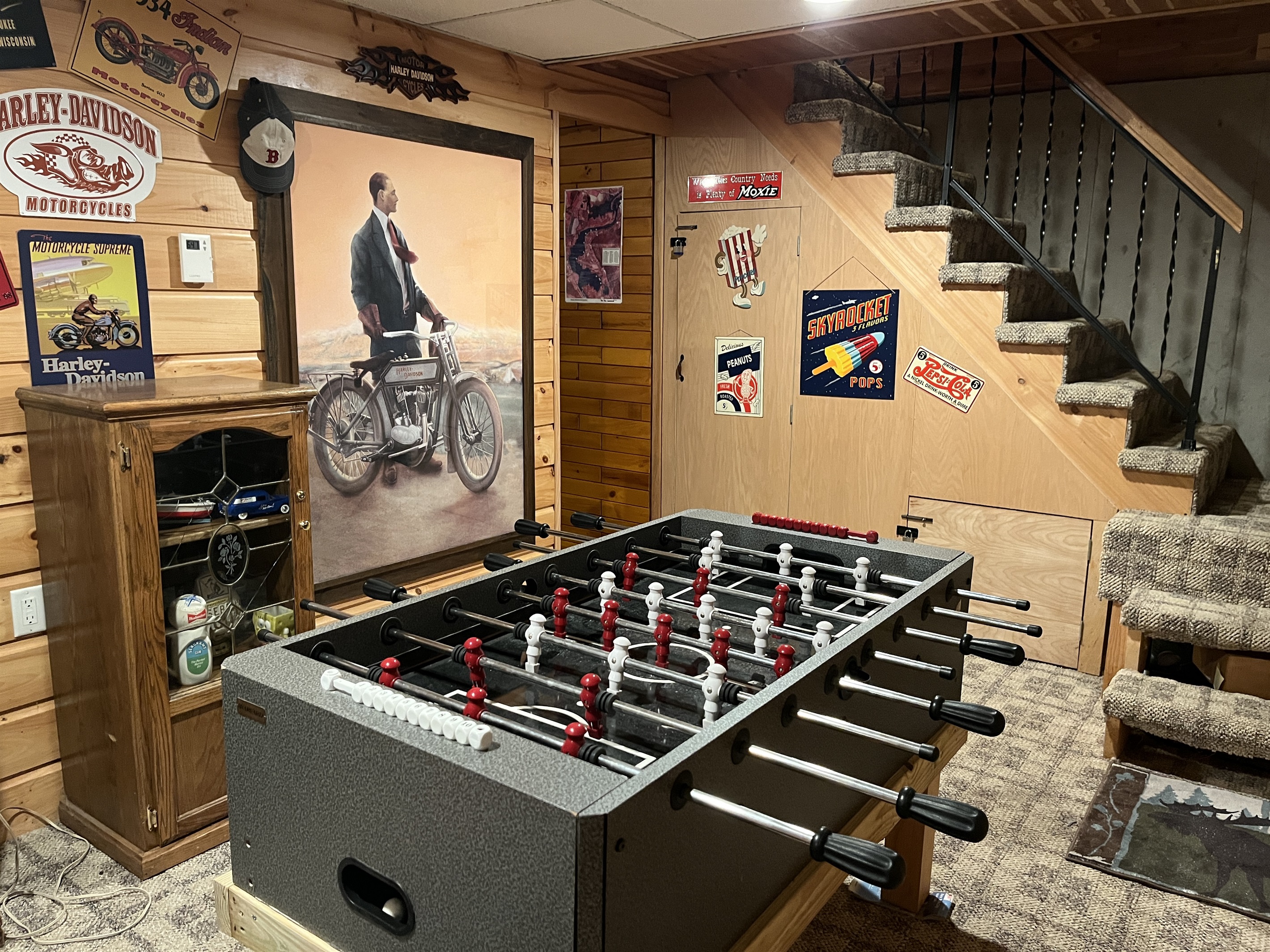 Lower level game room/den
