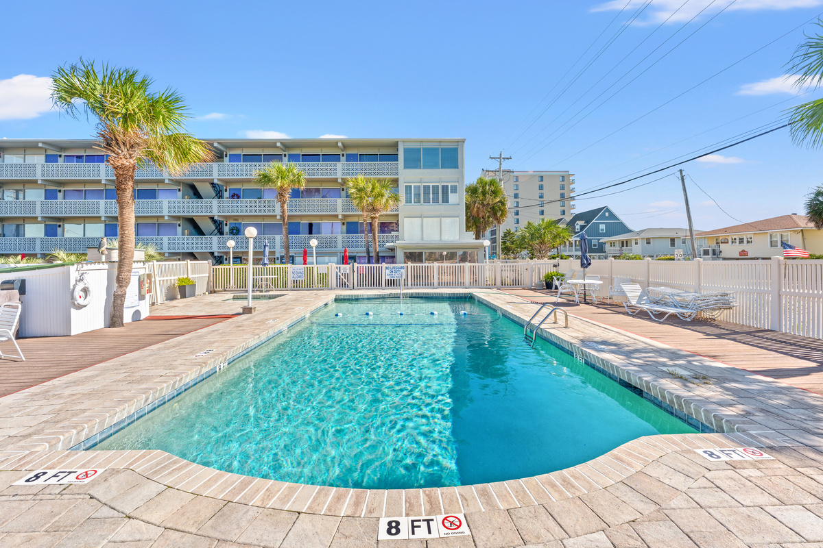 Outdoor pool newly reconstructed