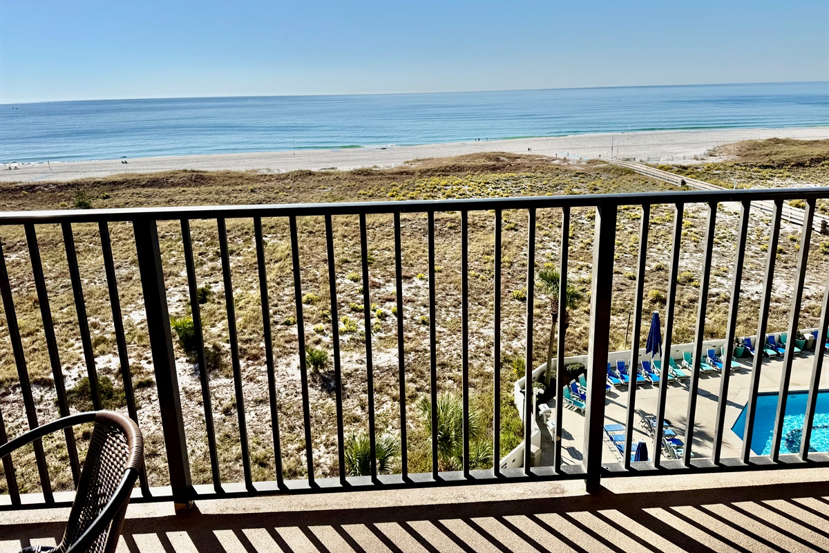 You're a short boardwalk away from the sandy white beaches our Gulf Coast is known for!!