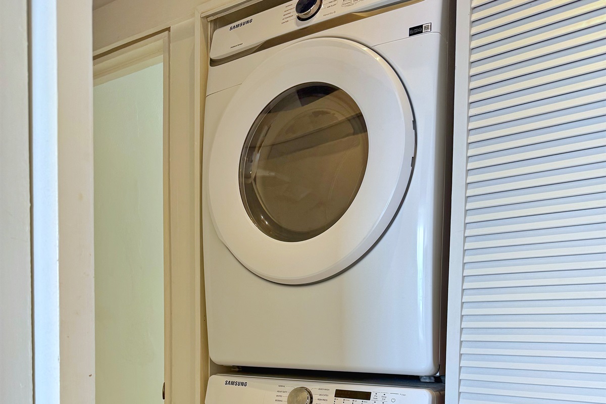 Laundry machine is available for use