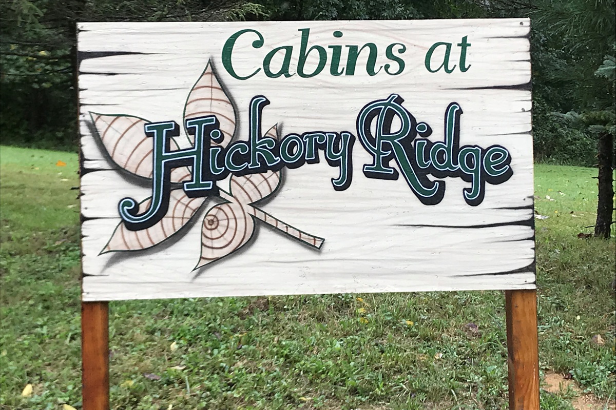Once you pull onto our driveway, you will see this sign welcoming you.