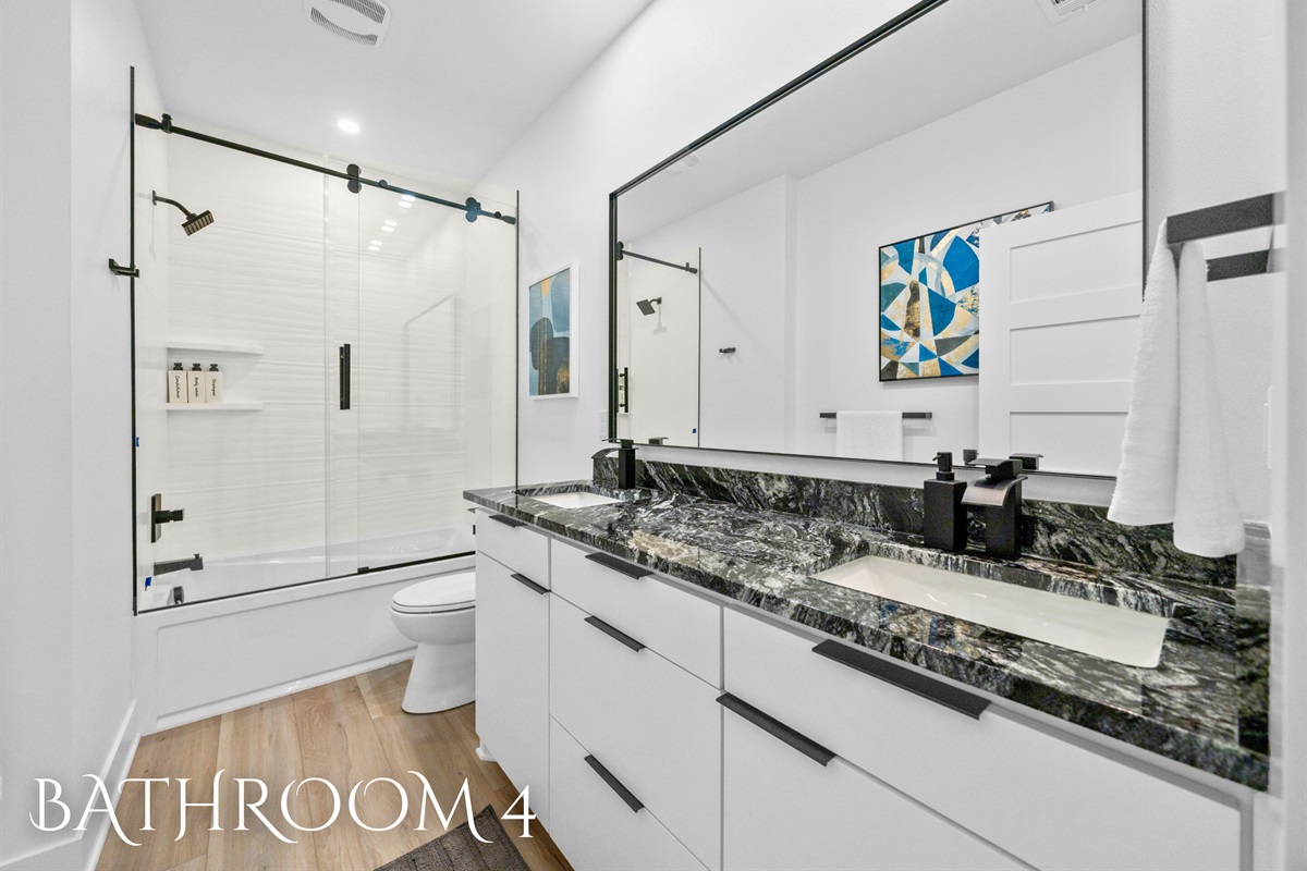 Clean lines and contemporary design make this bathroom a standout feature.
