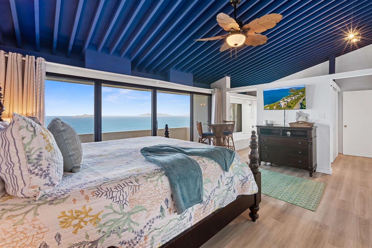 Elegant and calming, with private balcony access to watch the Caribbean sunrise.